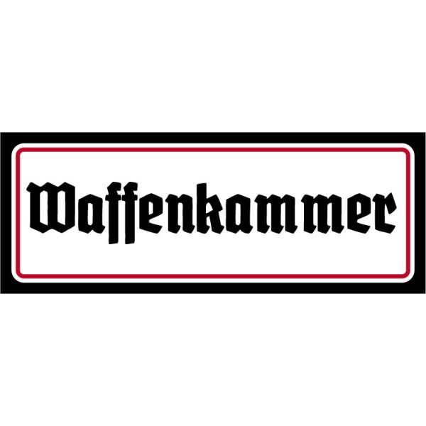 Blechschild - Waffenkammer10