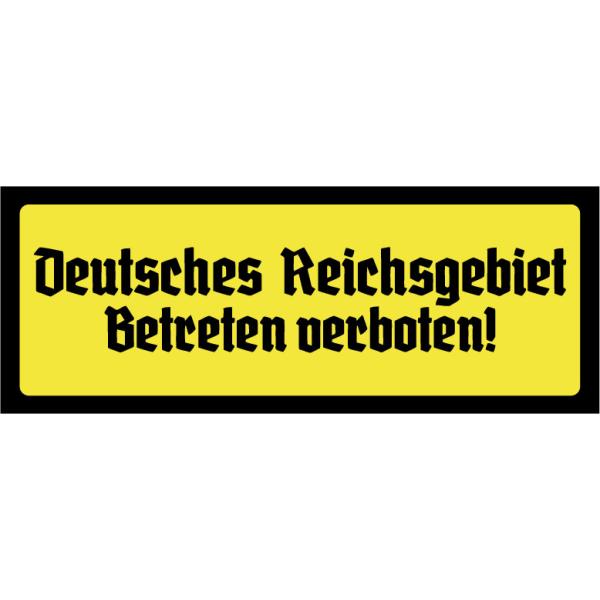 Blechschild - Reichsgebiet6