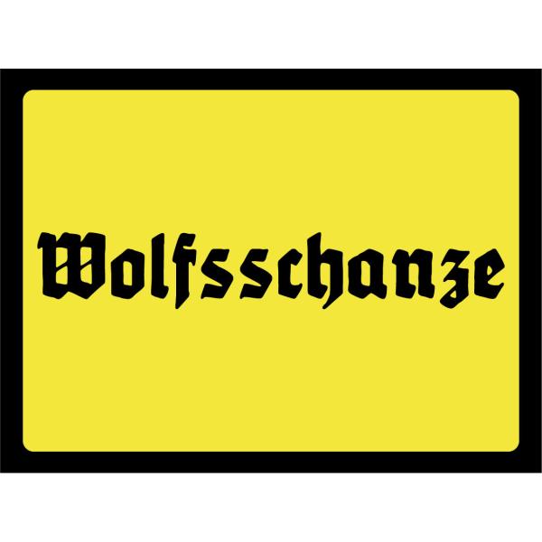 Blechschild - Wolfsschanze