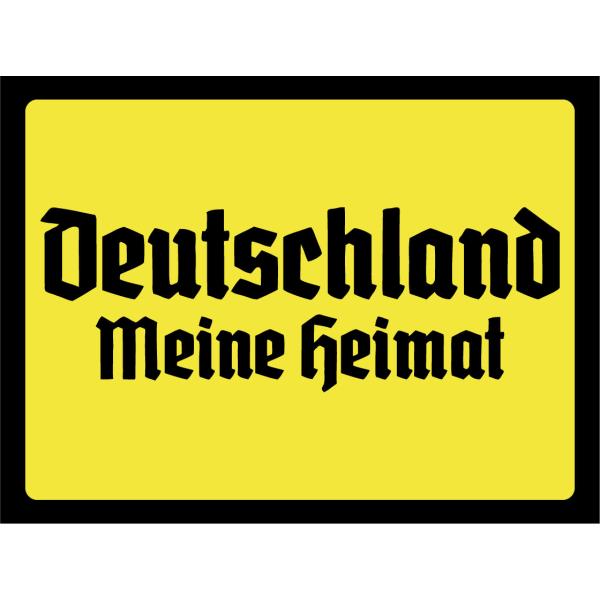 Blechschild - Deutschland meine Heimat