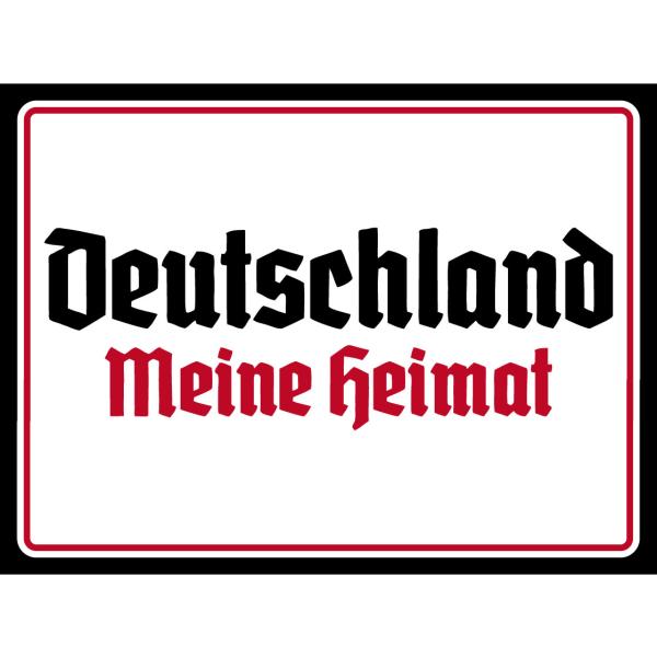 Blechschild - Deutschland meine Heimat