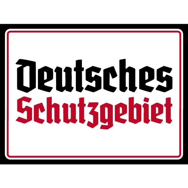 Blechschild - D. Schutzgebiet