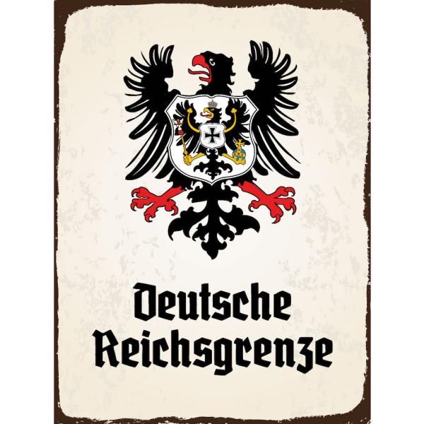 Blechschild - Adler D. Reichsgrenze