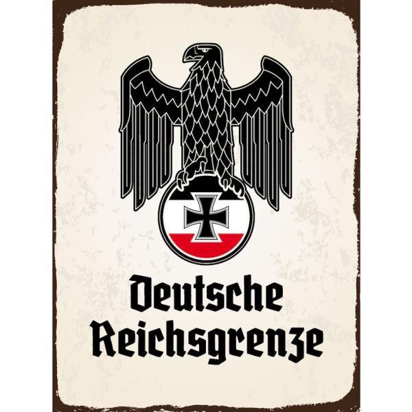 Blechschild - Adler D. Reichsgrenze