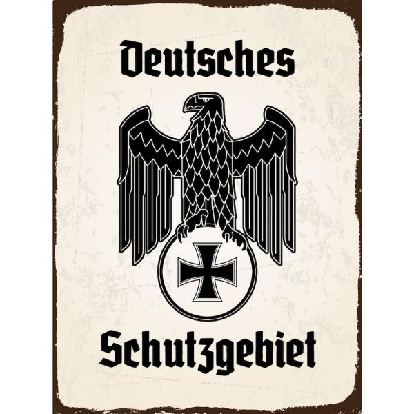 Blechschild - Adler Schutzgebiet