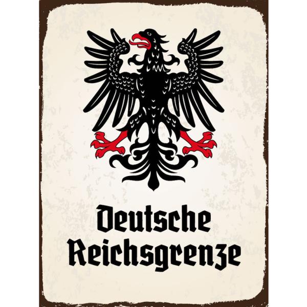 Blechschild - Adler D. Reichsgrenze