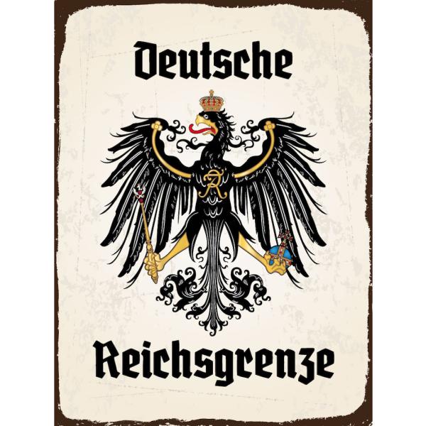 Blechschild - Adler D. Reichsgrenze