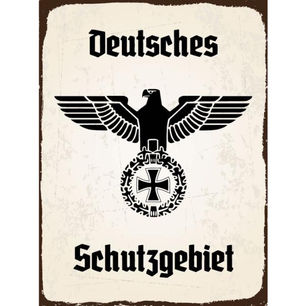 Blechschild - Adler Schutzgebiet