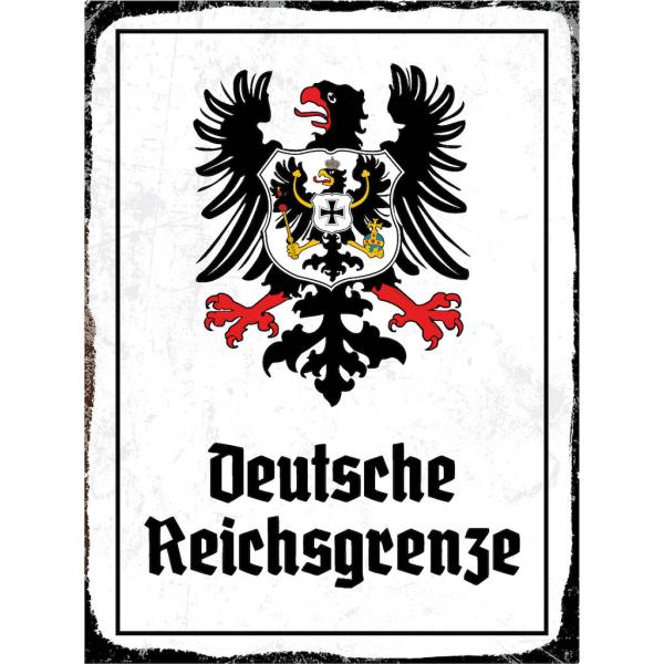 Blechschild - Adler D. Reichsgrenze