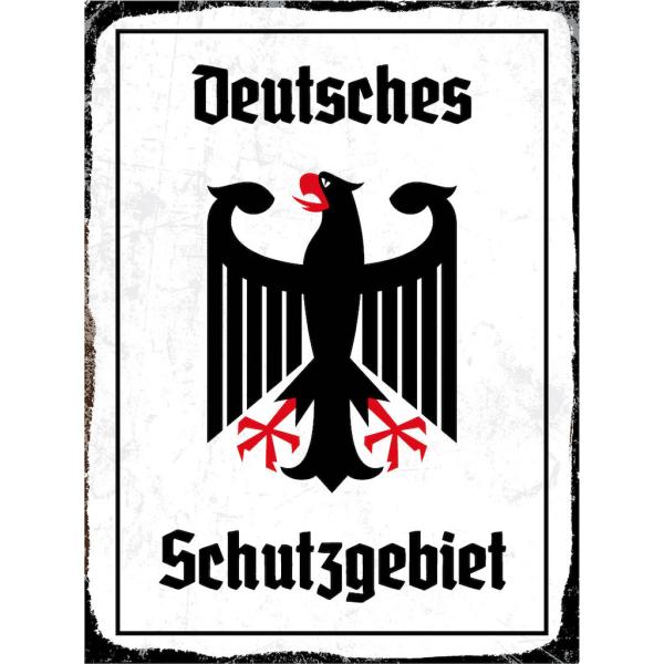 Blechschild - Adler Schutzgebiet