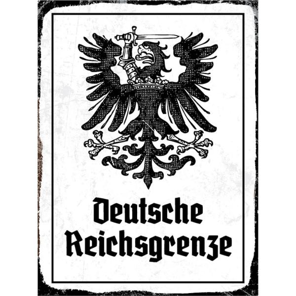 Blechschild - Adler D. Reichsgrenze