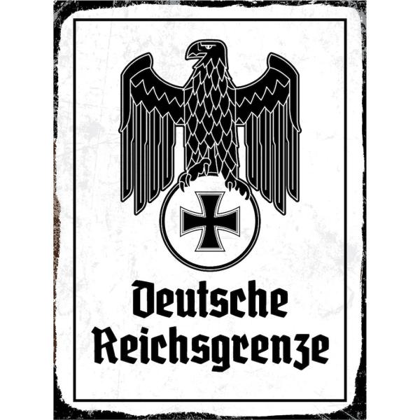 Blechschild - Adler D. Reichsgrenze