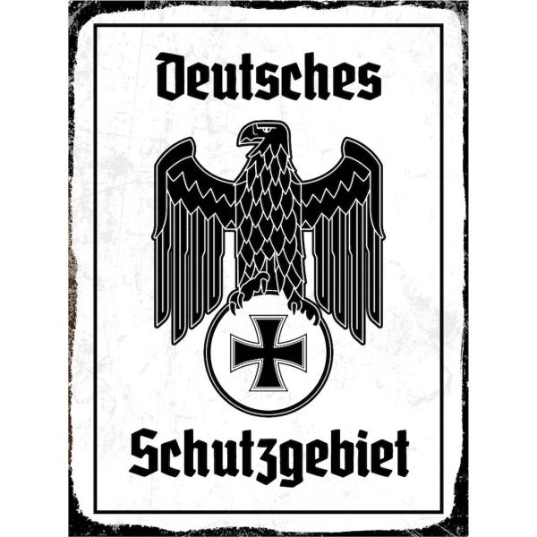 Blechschild - Adler Schutzgebiet