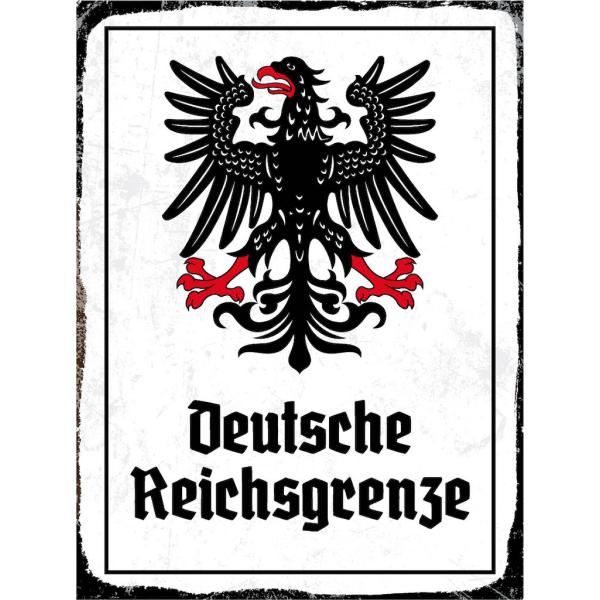 Blechschild - Adler D. Reichsgrenze