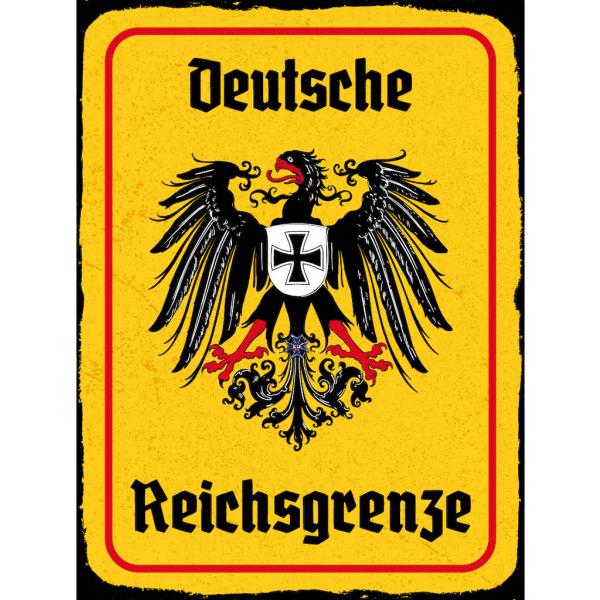 Blechschild - Adler Reichtsgrenze