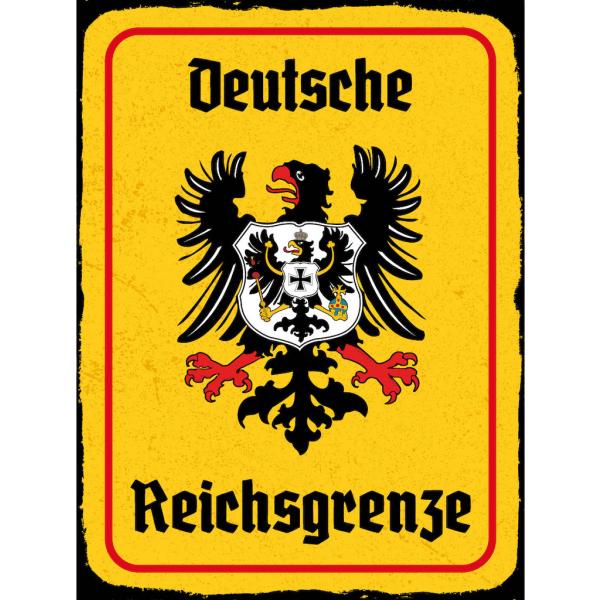 Blechschild - Adler Reichtsgrenze