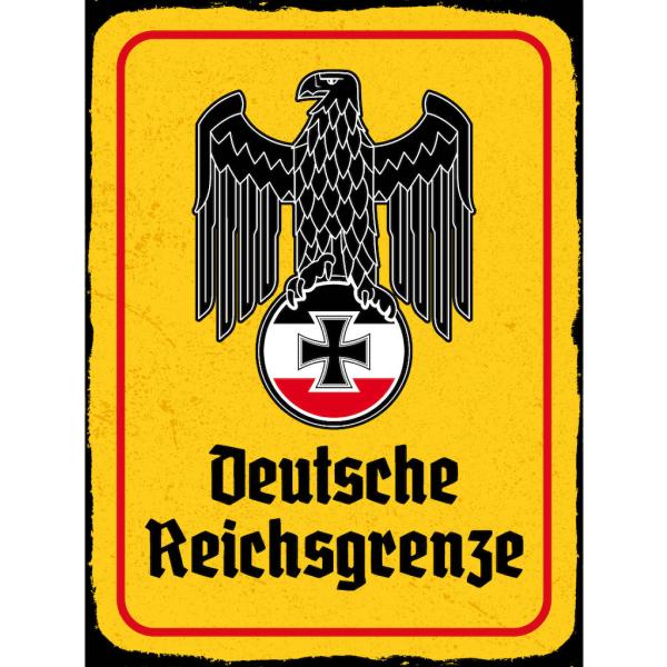 Blechschild - Adler D. Reichsgrenze