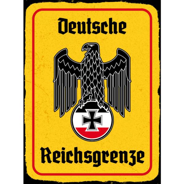 Blechschild - Adler Reichtsgrenze