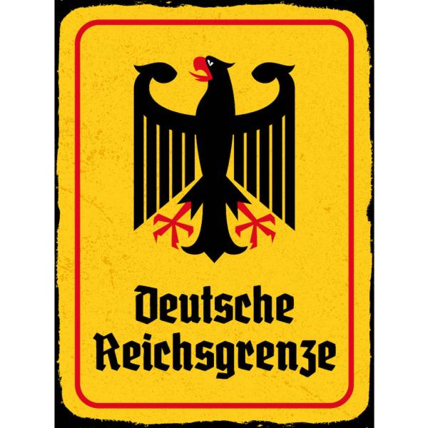 Blechschild - Adler D. Reichsgrenze