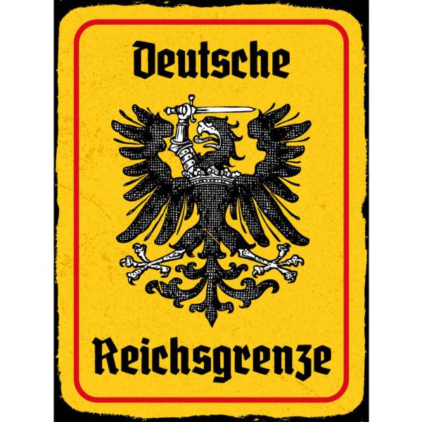 Blechschild - Adler Reichtsgrenze