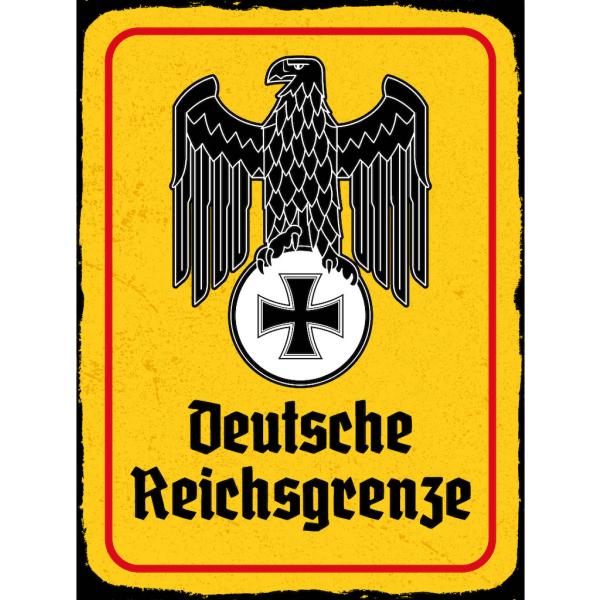 Blechschild - Adler D. Reichsgrenze