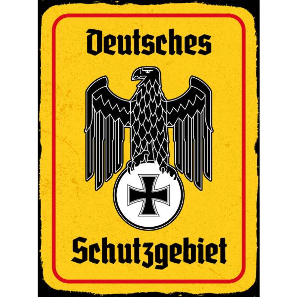 Blechschild - Adler Schutzgebiet