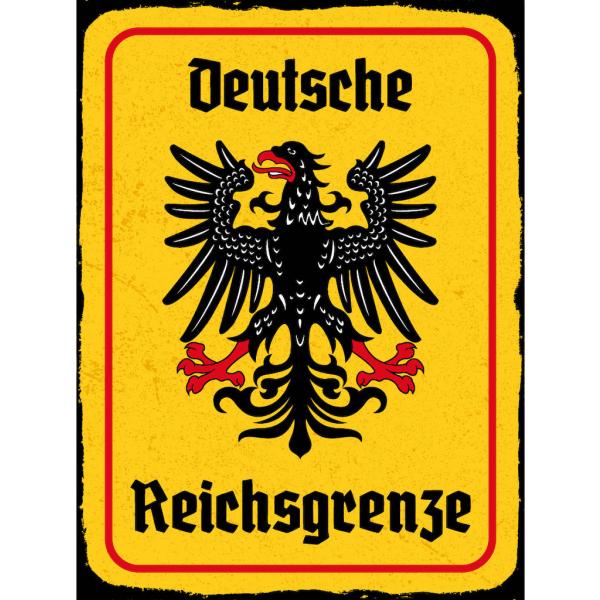 Blechschild - Adler Reichtsgrenze