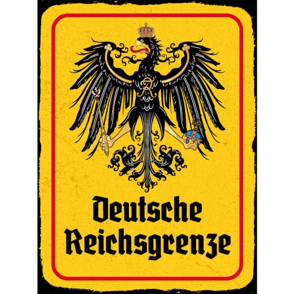 Blechschild - Adler D. Reichsgrenze