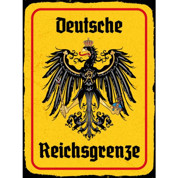 Blechschild - Adler Reichtsgrenze