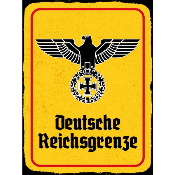 Blechschild - Adler D. Reichsgrenze