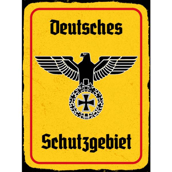 Blechschild - Adler Schutzgebiet