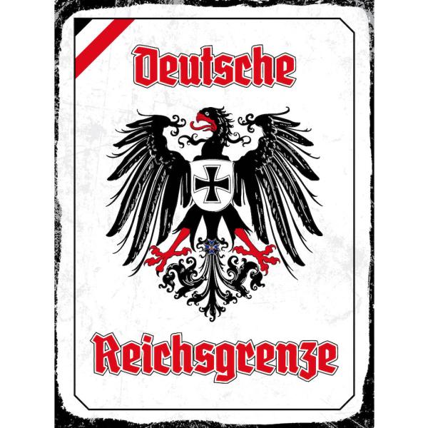 Blechschild - Adler Reichtsgrenze