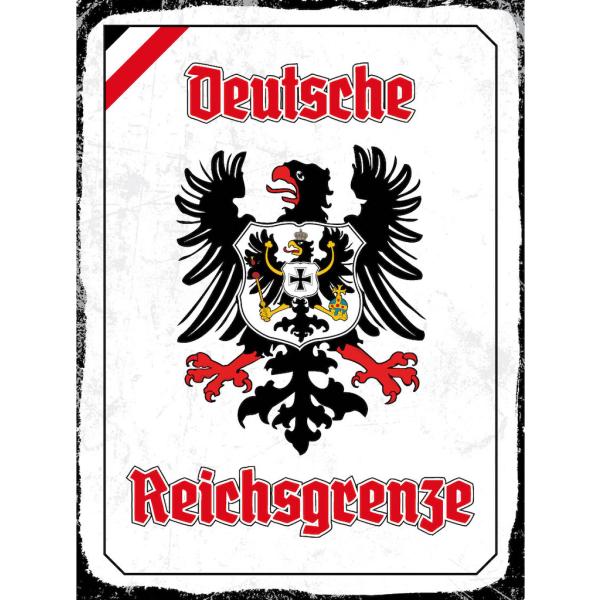 Blechschild - Adler Reichtsgrenze