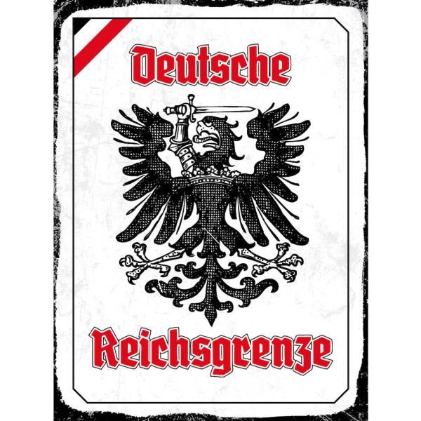 Blechschild - Adler Reichtsgrenze