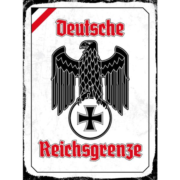 Blechschild - Adler Reichtsgrenze