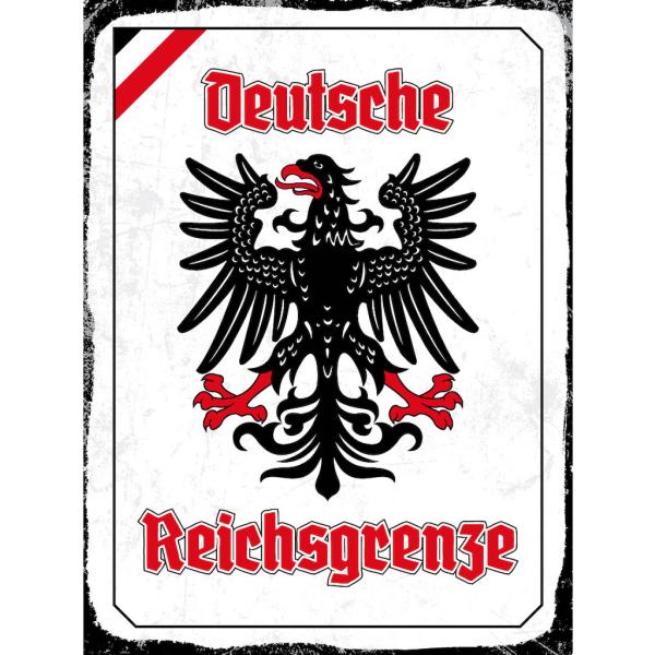 Blechschild - Adler Reichtsgrenze