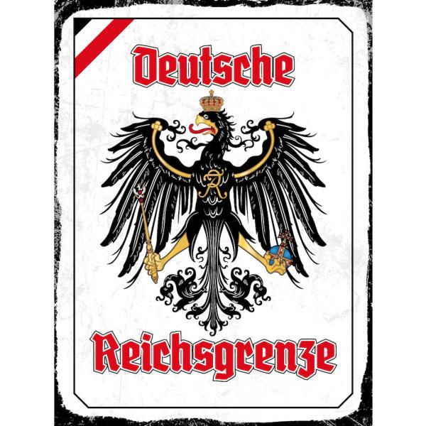 Blechschild - Adler Reichtsgrenze