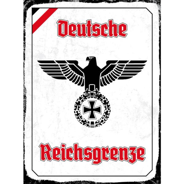 Blechschild - Adler Reichtsgrenze