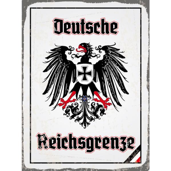 Blechschild - Adler Reichtsgrenze