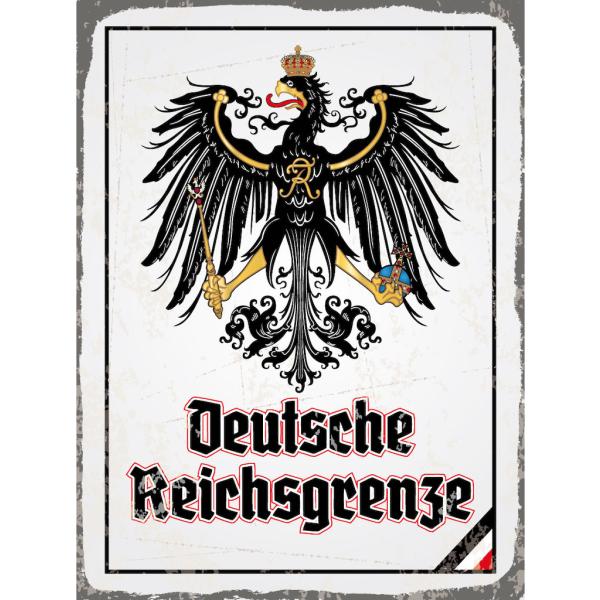 Blechschild - Adler D. Reichsgrenze