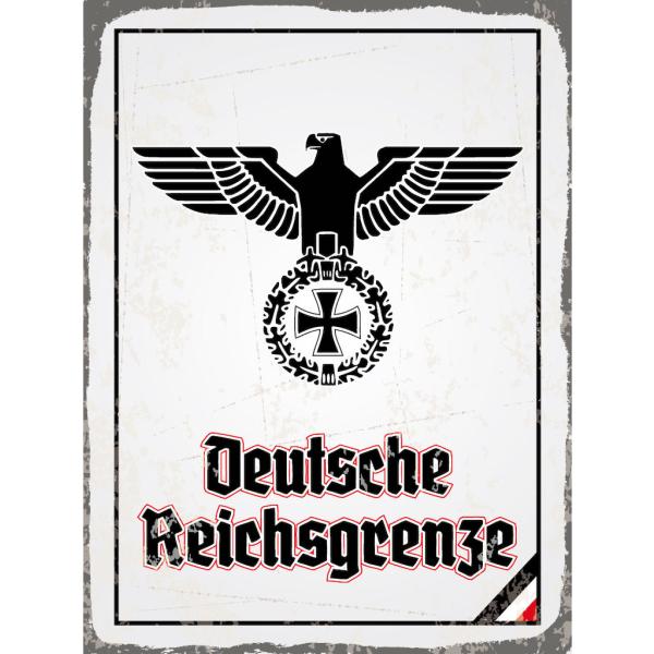 Blechschild - Adler D. Reichsgrenze