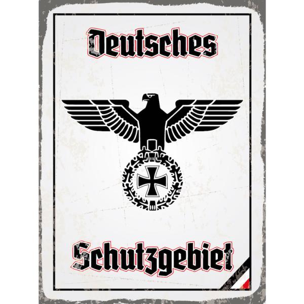 Blechschild - Adler Schutzgebiet