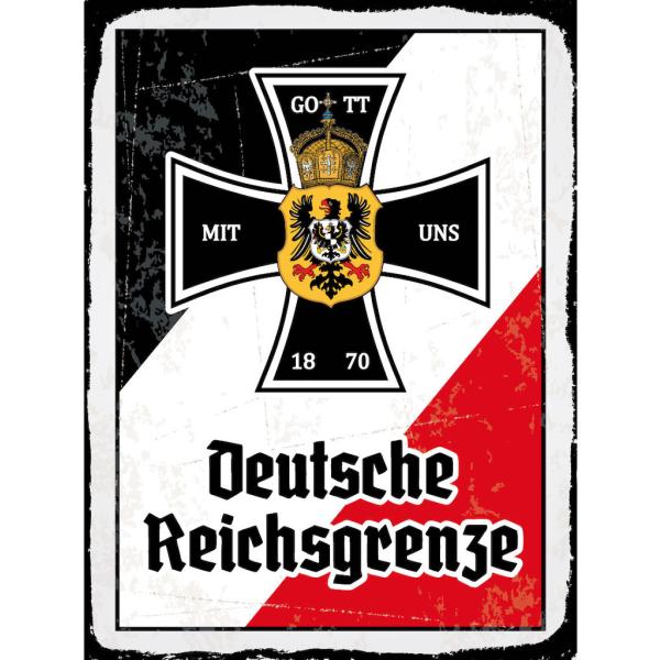 Blechschild - EK D. Reichsgrenze