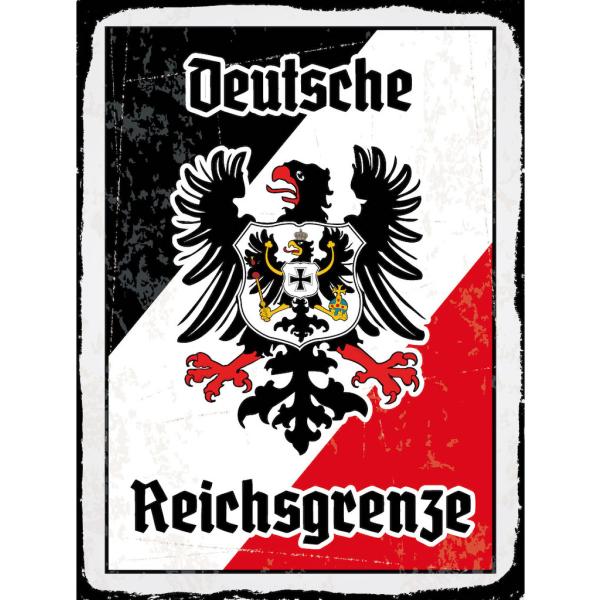 Blechschild - Adler Reichtsgrenze