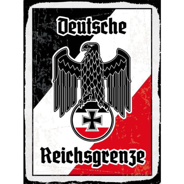 Blechschild - Adler Reichtsgrenze