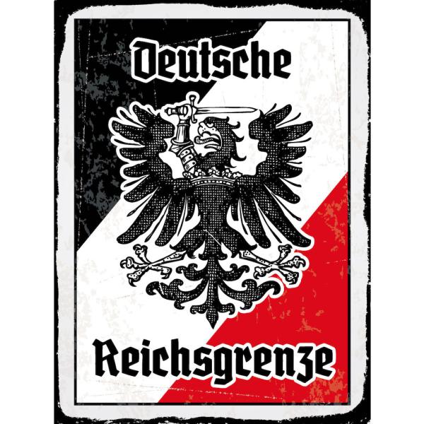 Blechschild - Adler Reichtsgrenze