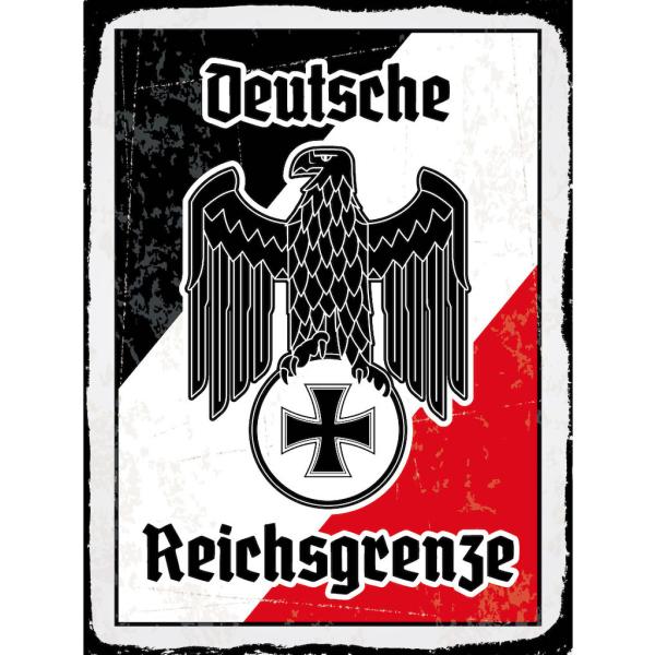 Blechschild - Adler Reichtsgrenze