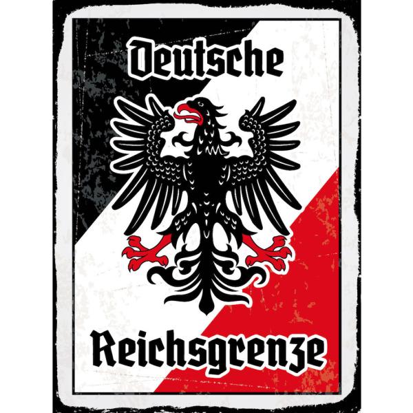 Blechschild - Adler Reichtsgrenze