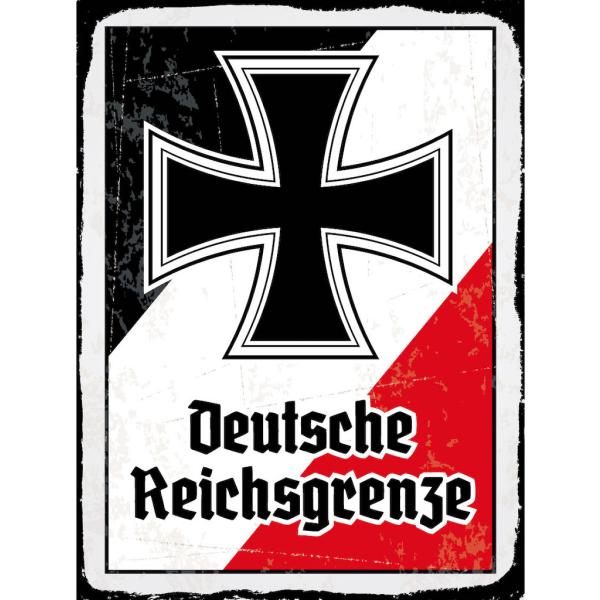 Blechschild - EK D. Reichsgrenze