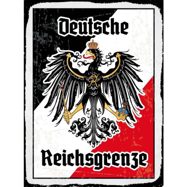 Blechschild - Adler Reichtsgrenze